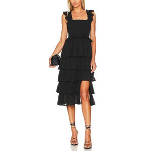 Tularosa 'Jude' Black Midi Dress Size S